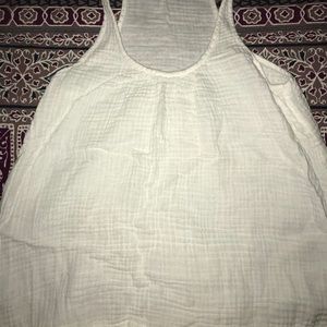 Lou & Grey White Swing Tank Top